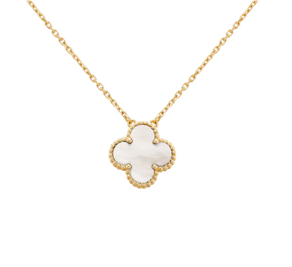 Red Gold Clover Plated Necklace