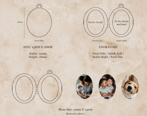 Personalised Photo Necklace