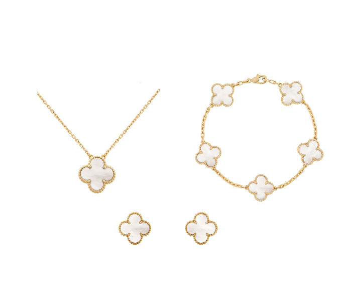 Clover Jewellery Sets - Gold Plated