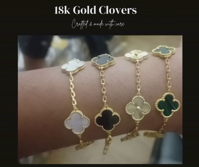 Clover Jewellery Sets - Gold Plated
